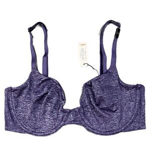 Victoria’s Secret Unlined Semi Demi soft smooth bra marled Purple 32C